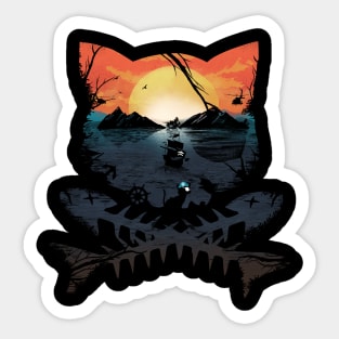 Pirate Cat Sticker